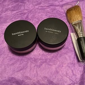 Bare minerals brand new matte foundation and original mineral veil and brush
